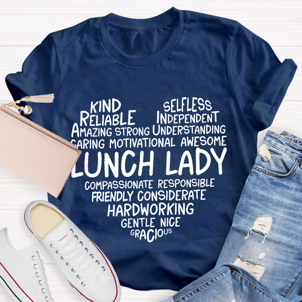 Lunch Lady Kind Amazing T-shirt
