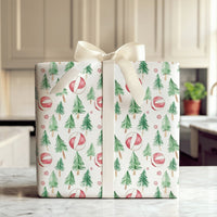 Watercolor Beach Ball Gift Wrap, Coastal Christmas Beach Wrapping Paper, Tropical Holiday Present Paper, Summer Xmas Wrapping Paper Roll