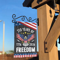 250 Years of Freedom Garden Flag | USA Semiquincentennial Patriotic Eagle Decor | Weather-Resistant Premium Polyester | 1776-2026 Commemorative Gift