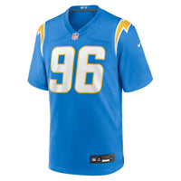Los Angeles Chargers Myles Adams Powder Blue Team Game Jersey