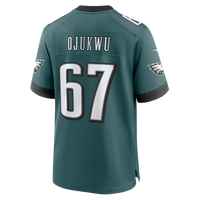 Philadelphia Eagles John Ojukwu Midnight Green Team Game Jersey