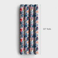 Asian Pagoda Holiday Gift Wrap, Chinoiserie Christmas Wrapping Paper, Fu Character Wrapping Paper, Winter Pine Tree Holiday Wrapping Paper