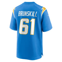 Los Angeles Chargers Daniel Brunskill Powder Blue Team Game Jersey