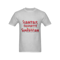 Patriotic USA Holiday T-Shirt, Santa's Favorite American Christmas Shirt, Vintage American Xmas Graphic Tee, Festive Holiday Season Shirt
