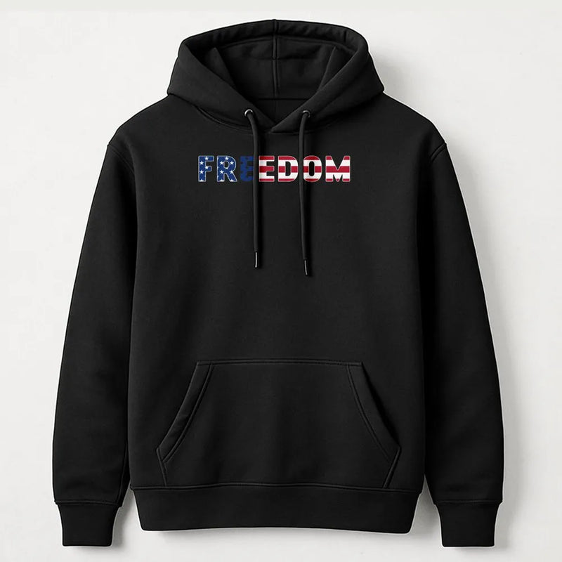 Freedom Hoodie | America 250 Years 1776-2026 Patriotic Eagle Graphic Design | Soft Cotton-Polyester Blend | 4th of July Gift for Patriots