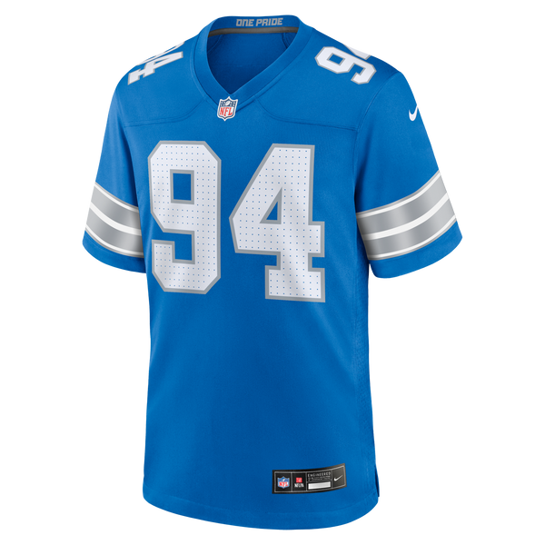 Detroit Lions Mekhi Wingo Nike Blue Team Game Jersey