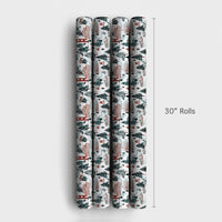 Golden Gate Bridge Gift Wrap, San Francisco Christmas Wrapping Paper, Watercolor Winter City Wrapping Paper, SF Landmark Holiday Gift Wrap