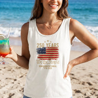 250 Years Semiquincentennial Tank Top | We The People Patriotic Flag Design | Soft Breathable Unisex Fit | Gift for History Enthusiasts