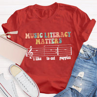 Music Literacy Matters Teacher T-Shirt