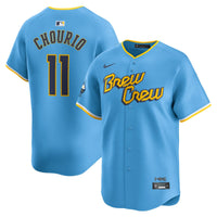 Milwaukee Brewers Jackson Chourio Powder Blue City Connect Limited Jersey