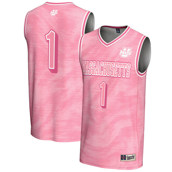 #1 UMass Minutemen GameDay Greats Lightweight Basketball Jersey - Pink