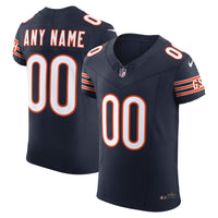 Chicago Bears Navy Vapor F.U.S.E. Elite Custom Jersey