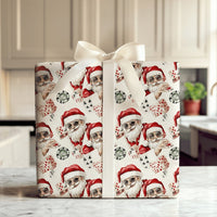 Sunglasses Santa Christmas Gift Wrap, Cool Santa Poker Wrapping Paper, Humorous Casino Wrapping Paper, Gambler Holiday Card Player Gift Wrap