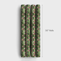 Sports Christmas Gift Wrap, Football Santa Wrapping Paper, Game Day Santa Present Paper, Football Field Holiday Wrap, Sports Fan Gift Wrap Roll