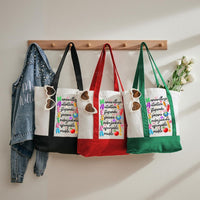 Maestra Letters Color-blocked Canvas Bag