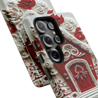 3D Christmas Candy Phone Case, Gingerbread House Samsung Galaxy Case, Festive Holiday Phone Cover, Adorable Xmas Present for Her