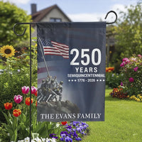 Patriotic Garden Flag | 250 Years Semiquincentennial 1776-2026 Americana Design | Double-Sided Weather-Resistant Polyester | Gift for Patriots and History Lovers