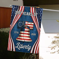 250 Years of Liberty Garden Flag | Betsy Ross 1776-2026 Commemorative Design | Double-Sided Patriotic Outdoor Decor | America 250th Anniversary Gift