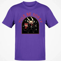 Humorous Dark Christmas Graphic Tee, Yule Be Sorry Krampus T-Shirt, Holiday Folklore Monster Shirt, Spooky Winter Season Present