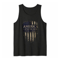 America 250 Years Tank Top | USA Flag 1776-2026 Commemorative Design | Soft Breathable Unisex Fit | Patriotic Gift for History Fans