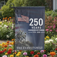 Patriotic Garden Flag | 250 Years Semiquincentennial 1776-2026 Americana Design | Double-Sided Weather-Resistant Polyester | Gift for Patriots and History Lovers
