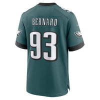 Philadelphia Eagles Uar Bernard Midnight Green Team Game Jersey