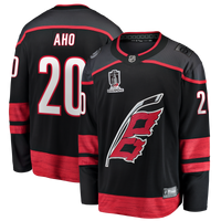 Carolina Hurricanes Sebastian Aho Black 2026 Stanley Cup Champions Home Breakaway Jersey