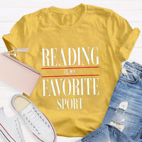 Reading Is My Favorite Sport Teacher T-Shirt