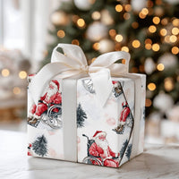 Wheelchair Santa Claus Gift Wrap, Inclusive Santa Wrapping Paper, Watercolor Christmas Wrapping Paper, Adaptive Holiday Gift Wrap