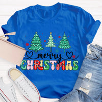 Festive Holiday Teacher Shirt, Christmas Tree Teacher T-Shirt, Retro Christmas Educator Tee, Adorable Teacher Xmas Shirt, Holiday Teacher Present