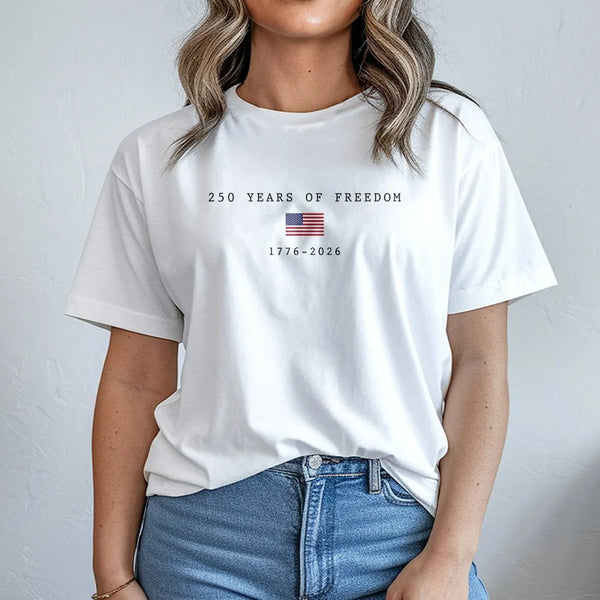 America 250th Birthday T-Shirt | 250 Years of Freedom 1776-2026 | Premium Comfort Colors Tee | Patriotic July 4th 2026 Collector's Gift