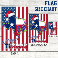 Texas Christmas Bluebonnet Yard Flag, Merry Texmas Garden Flag, Southern Holiday Lawn Flag, Double Sided Texas Pride Outdoor Holiday Decor
