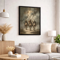 Nativity Star of Bethlehem Canvas Print, Three Wise Men Canvas Art, Christian Christmas Canvas, Religious Holiday Wall Decor, Church Present