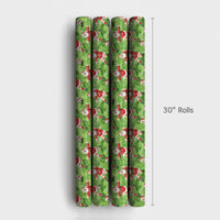 Christmas Soccer Gift Wrap, Soccer Santa Wrapping Paper, Holiday Sports Wrapping Paper, Football Santa Roll, Athlete Xmas Gift Wrap