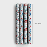 Medical Holiday Gift Wrap, Scientist Santa Wrapping Paper, Lab Coat Santa Christmas Paper, Science Gift Wrap, Doctor Nurse Holiday Gift Wrap