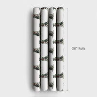 Black Pitbull Holiday Wreath Gift Wrap, Pit Bull Christmas Wrapping Paper, Dog Lover Christmas Wrapping Paper, Adorable Dog Holiday Gift Wrap