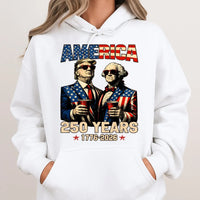 America 250 Years Hoodie | Patriotic USA 1776-2026 Graphic Design | Premium Cotton-Polyester Blend | Gift for Independence Day Celebration