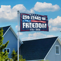 250 Years Of Freedom Garden Flag 1776-2026 | Double-Sided Patriotic House Flag | Weather-Resistant Polyester | 4th Of July Outdoor Decor