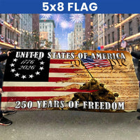 We The People Patriotic House Flag | 250 Years of Freedom 1776-2026 | Double-Sided UV-Resistant Polyester | Americana Commemorative Gift