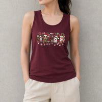 Festive Medical Squad Tank, Christmas Nurse Tank Top, Holiday Nurse Christmas Sleeveless Tee, Adorable Doctor Nurse Xmas Tank Top, Nurse Present