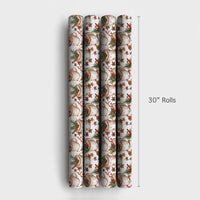 Comfy Winter Mug Gift Wrap, Hot Chocolate Christmas Wrapping Paper, Watercolor Cocoa Holiday Wrapping Paper, Festive Winter Present Paper