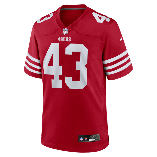 San Francisco 49ers Eric Kendricks Nike Scarlet Team Game Jersey