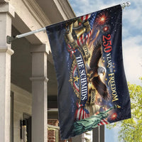 250 Years of Freedom House Flag | Patriotic Eagle and Americana Celebration Design | Premium Double-Sided Weather-Resistant Polyester | Gift for Patriotic Homeowners