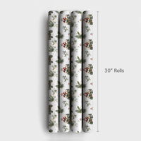 Off-Road Quad Christmas Gift Wrap, Santa Riding ATV Wrapping Paper, Winter Foliage Santa Wrapping Paper, Rustic Holiday Gift Wrapping Paper