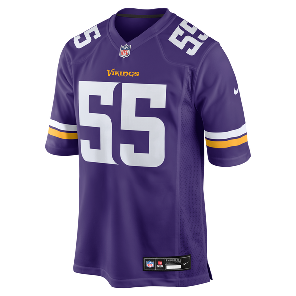 Minnesota Vikings Eric Wilson Nike Purple Team Game Jersey