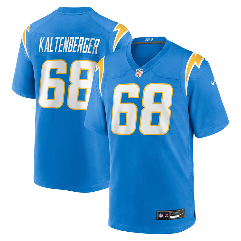 Los Angeles Chargers Josh Kaltenberger Powder Blue Team Game Jersey