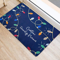 Custom Family Name Noel Doormat, Personalized Christmas Doormat, Holiday Welcome Mat, Winter Entryway Decor, Xmas Housewarming Present