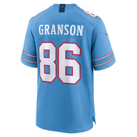 Tennessee Titans Kylen Granson Light Blue Team Game Jersey