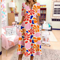 Chamomile Pattern Floral Dress