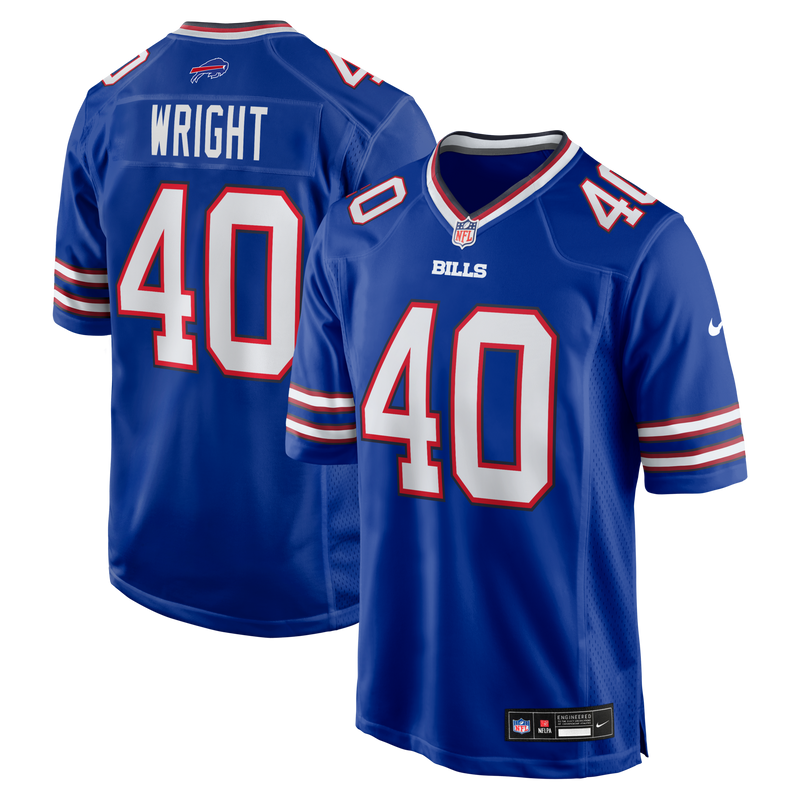 Buffalo Bills Matthew Wright Nike Royal Team Game Jersey